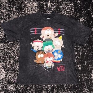73STUDIO X SOUTH PARK “WTF” | Black Graphic T-Shirt | Culture Kings